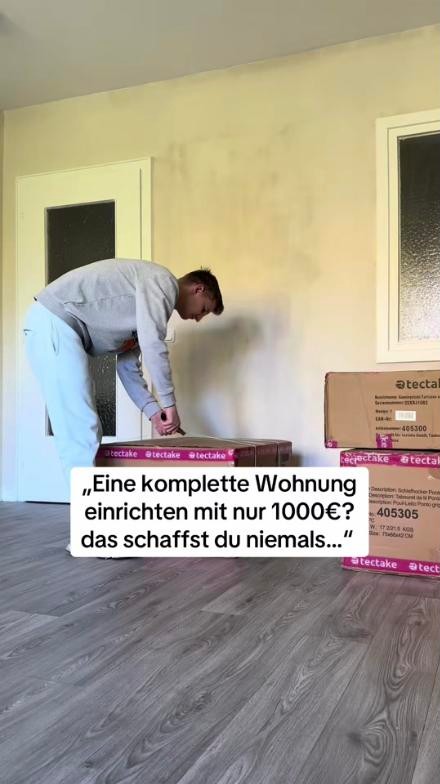Vorschaubild: Wohnung für 1.000 € mit TecTake eingerichtet